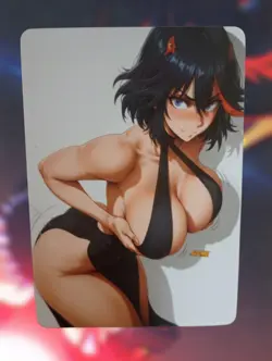 Ryuko Matoi Kill la Kill Anime Waifu Sexy Goddess Doujin Lewd Hentai Card - Image 1