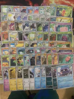 Pokemon 151 Complete Common Uncommon Holo - 153 Card Set - Image 1