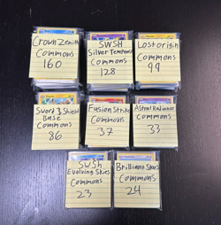 590 Pokemon TCG Yellow Border Common Cards MINT-MP | Bulk Lot - Image 1