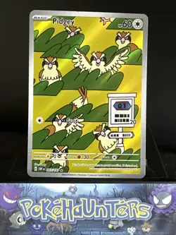 Pokemon Card Pidgey 207/197 Obsidian Flames Holo Illustration Rare Near Mint - Image 1