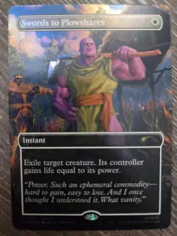 Swords to Plowshares (Borderless) (Magazine Insert) Media Promos Foil - Image 1