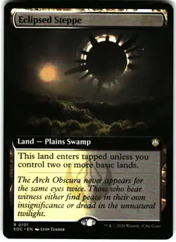 Commander: Secrets of Strixhaven #101 Eclipsed Steppe (Extended Art) - Image 1
