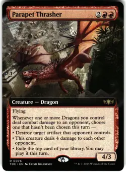Commander: Tarkir: Dragonstorm #76 Parapet Thrasher (Extended Art) - Image 1