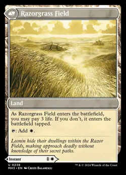Razorgrass Ambush Dual Face #238 (NM) - MTG - Modern Horizons 3 Magic Gathering - Image 2