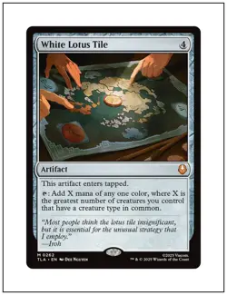 1x White Lotus Tile, Avatar, Magic the Gathering MTG NM - Image 1