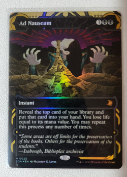 AD NAUSEAM - Foil - Secrets of Strixhaven Mystical Archive - MTG Mythic #25 - Image 1