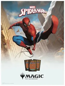MAGIC THE GATHERING MTG SPIDER-MAN PROMO LGS POSTER 18" x 24" NEW - Image 1