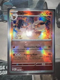 Pokemon TCG Flareon Master Ball Reverse Holo Card 013/131 Prismatic Evolutions - Image 1