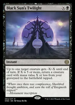 1 x Black Sun's Twilight - Foil - Phyrexia: All Will Be One - NM-Mint - MTG - Image 1
