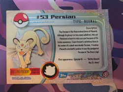 1999 Topps Pokemon #53 Persian - Image 3