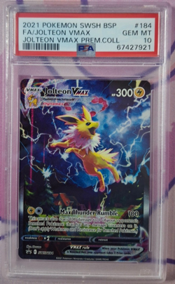Pokemon Jolteon VMAX Alt Art Promo SWSH184 PSA 10 GEM MINT - Image 1