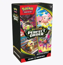 Pokemon TCG: Mega Evolution-Perfect Order Booster Bundle (6 Packs) New Sealed - Image 1