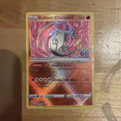 Radiant Charizard 011/078 Pokemon GO Radiant Rare Holo Full Art 250HP - Image 1