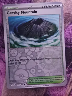 Gravity Mountain 177/191 Uncommon Surging Sparks Pokemon Reverse Holo Near Mint - Image 1