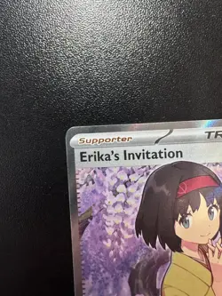 Pokemon TCG Erika's Invitation Full Art Holo Ultra Rare 196/165 151 2023 - Image 3