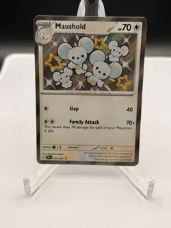Maushold 210/091 - Pokemon SV: Paldean Fates Holo - NM + - Image 1