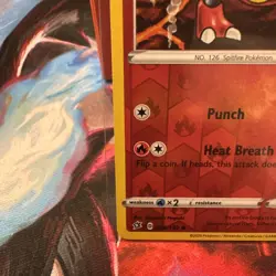 Pokemon TCG Magmar 029/192 Rebel Clash Reverse Holo Common LP - Image 4
