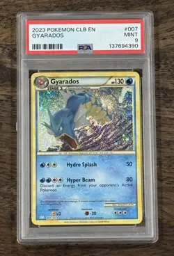 NEW CERT 🐉 Gyarados 007/034 CLB PSA 9 🐉 Pokemon TCG Classic Collection Holo - Image 1