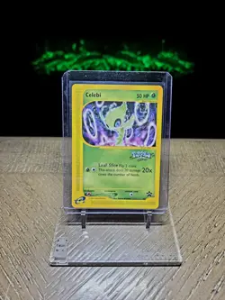 VINTAGE 2002 WOTC CELEBI POKEMON 4 EVER MOVIE BLACK STAR PROMO MINT!!! - Image 1
