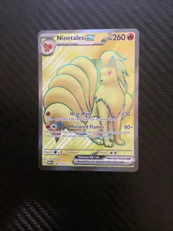 2023 Pokemon Scarlet Violet 151 Ninetales ex Full Art 186/165 NM - Image 1