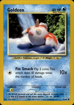 Pokemon Neo Revelation #45/64 Goldeen Common Lightly played - Image 1