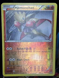 Hitmonchan 48/83 Rare Generations Pokemon Reverse Holo LP-MP - Image 1