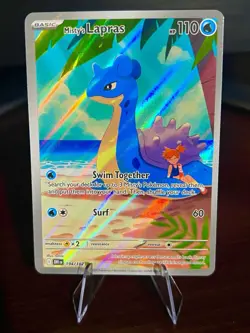 Pokemon SV10 Destined Rivals Misty's Lapras 194/182 IR Full Art Holo EN - Image 1