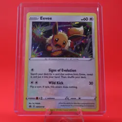 2021 Pokemon TCG Sword & Shield Black Star Promo SWSH118 Eevee - Image 1