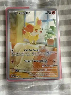 Fennekin 080 Pokemon Center Stamped Promo Chaos Rising Pokemon Center Sealed - Image 1