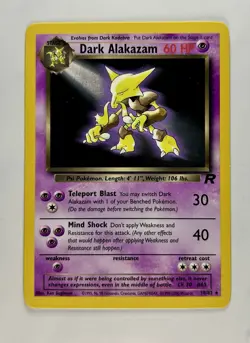 Dark Alakazam 2000 Pokemon Team Rocket Unlimited Rare #18/82 * Near Mint - Image 1