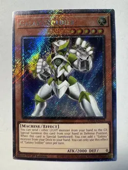 #RA04-EN219 Galaxy Soldier (Platinum Secret Rare) *Small Bend* See Photos Yugioh - Image 1