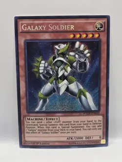 Galaxy Soldier WSUP-EN010 1st Edition Prismatic Secret Rare Yugioh TCG LP - Image 1