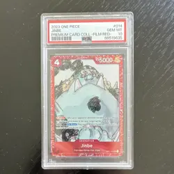 Bandai One Piece CCG Jinbe OP01-014 Premium Film Red Foil PSA 10 EN 2023 - Image 1