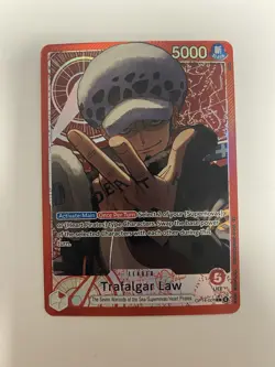 One Piece Trafalgar Law - OP14-001 (Alternate Art) The Azure Sea's Seven Foil - Image 1