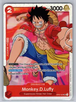Monkey.D.Luffy (024) OP01-024 Premium Booster -The Best One Piece Foil NM - Image 1