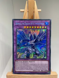 Trishula, The Dragon Of Icy Imprisonment Secret Rare 1st Ed BLAR-EN048 NM YuGiOh - Image 1