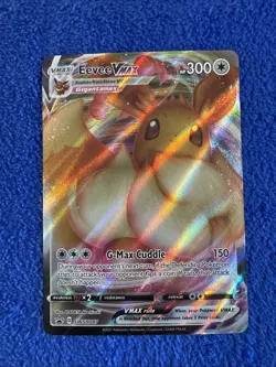 Pokemon Card TCG Eevee VMAX SWSH087 Black Star Promo Full Art Holo Rare NM - Image 1