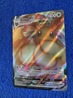 Pokemon Card TCG Eevee VMAX SWSH087 Black Star Promo Full Art Holo Rare NM - Image 3
