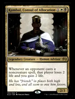 MTG Kambal, Consul of Allocation LP Light Play Kaladesh [3992] - Image 1