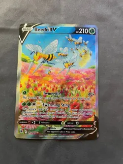 Pokemon Beedrill V Full Art Ultra Rare Holo Astral Radiance 161/189 Card - Image 1