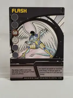 Bakugan Battle Brawlers Ability Card Blue Flash 33/48b 2008 - Image 1