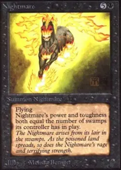 Collector's Edition Nightmare x1 NM-Mint, English Magic Mtg M:tG - Image 1