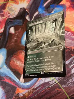 Hushwood Verge (Borderless) Duskmourn: House of Horror Rare Land MTG - Mint - Image 2