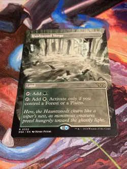 Hushwood Verge (Borderless) Duskmourn: House of Horror Rare Land MTG - Mint - Image 4