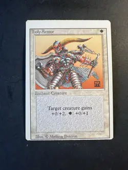 MTG - Magic the Gathering - Revised Edition (1994) - Holy Armor ERROR MISPRINT - Image 1
