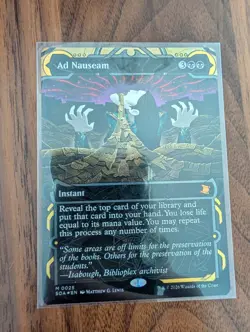 Ad Nauseam Secrets of Strixhaven SOS Mystical Archive Foil MTG Magic 0025 - Image 1
