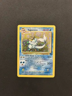 Vaporeon 12/64 | Base Set Jungle | Holo Pokemon Card LP - Image 1