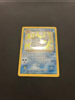 Vaporeon 12/64 | Base Set Jungle | Holo Pokemon Card LP - Image 2