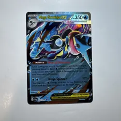 Mega Greninja ex 022/086 Double Rare ME04: Chaos Rising Pokemon Cards - Image 1