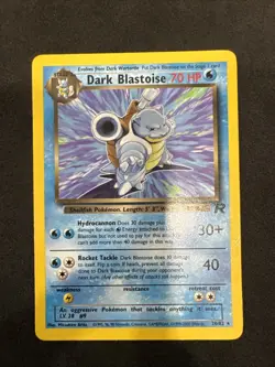 Pokemon TCG Dark Blastoise 20/82 Rare Non-Holo Team Rocket WOTC LP - Image 1